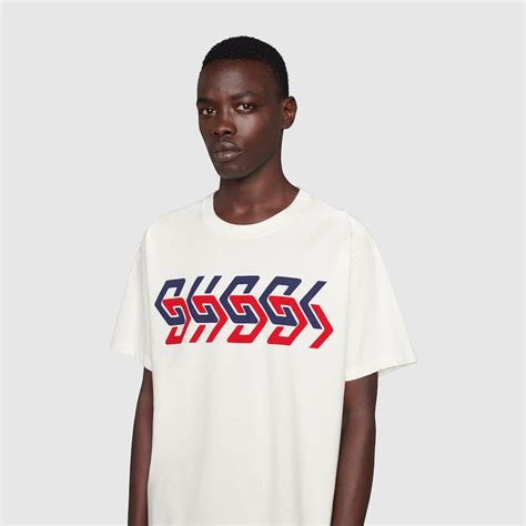 gucci mirror print t shirt|Cotton T.